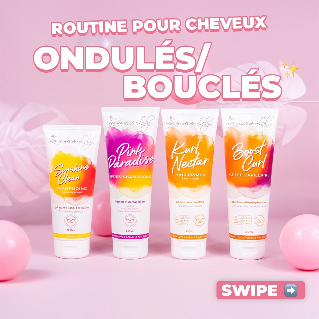 Routine pour cheveux bouclés/ondulés